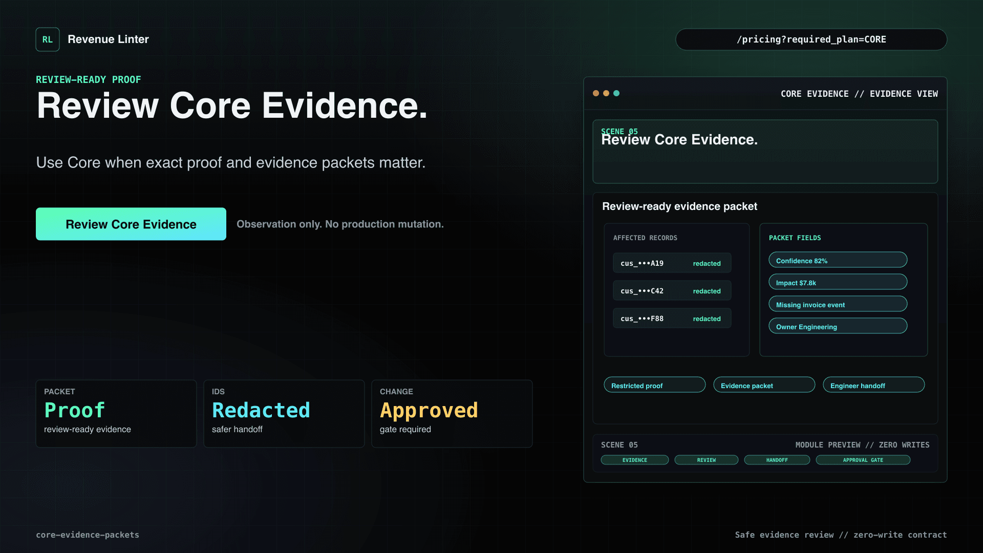 Core Evidence / Evidence Packets Scene 05