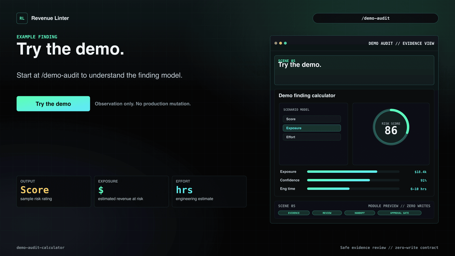 Demo Audit Calculator Scene 05